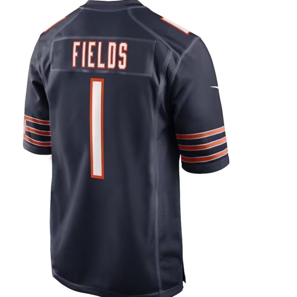 Men's Chicago Bears Justin Fields Nike Navy Game Jersey XXL NWT IN PACKAGING - Picture 3 of 5